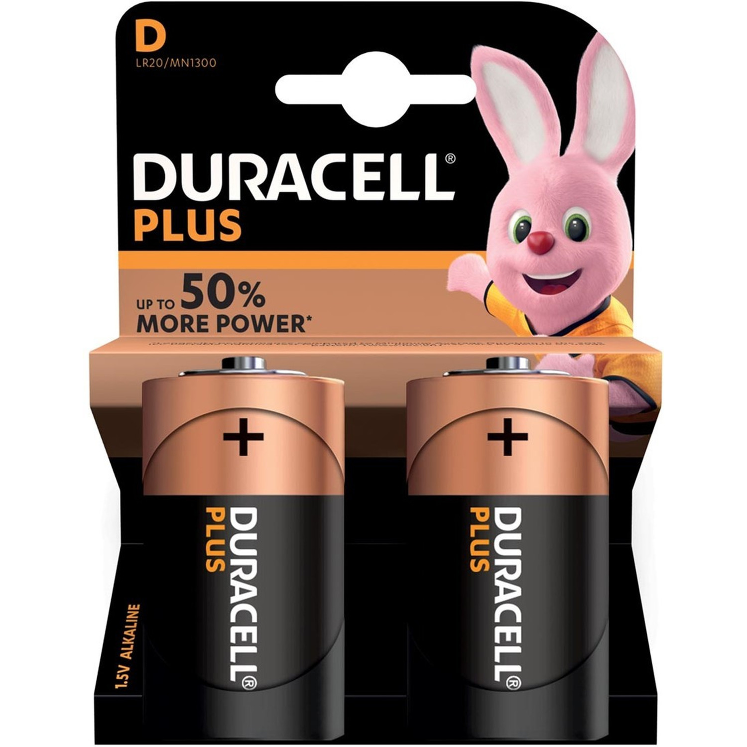 Set van 10x Duracell D Plus alkaline batterijen LR20 MN1300 1.5 V