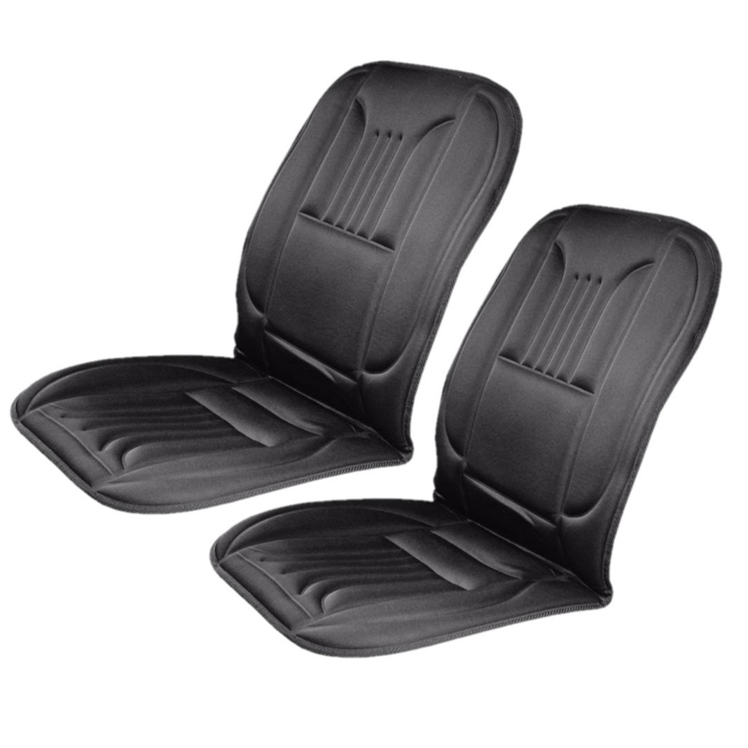 Set van 2x stuks auto stoelverwarmingskussens 12V zwart