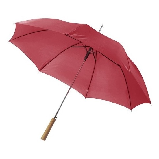 Set van 2x stuks bordeaux rode grote paraplu van 102 cm doorsnede