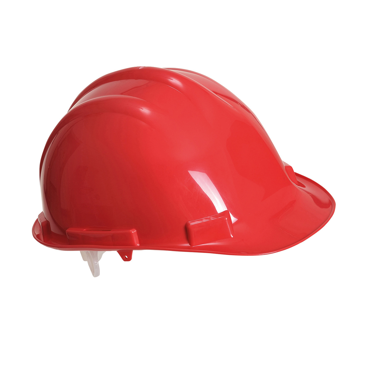 Set van 2x stuks veiligheidshelmen-bouwhelmen hoofdbescherming rood verstelbaar 55-62 cm