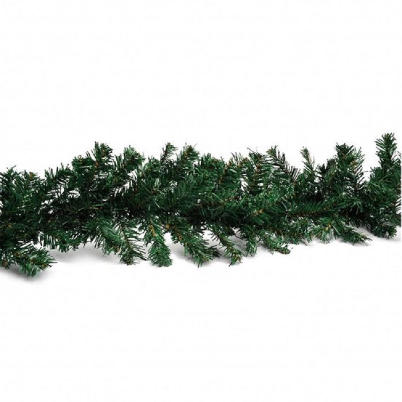 Set van 3x stuks kerst dennen takken slinger groen 270 cm