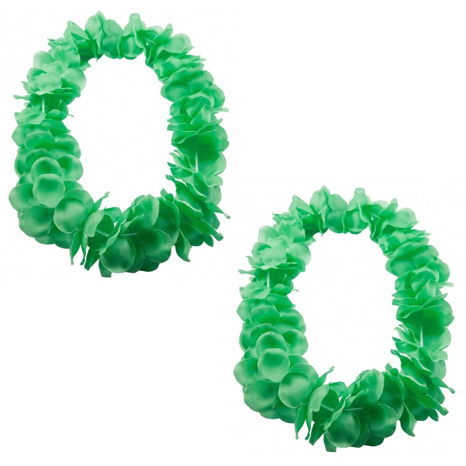 Set van 3x stuks neon groene hawaii kransen-slingers
