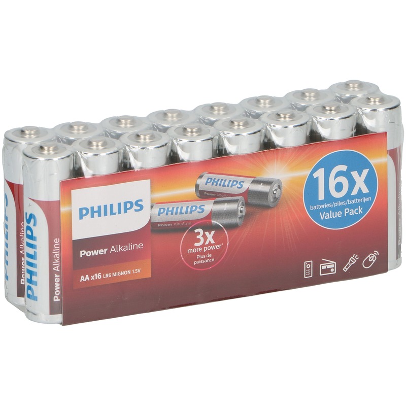 Set van 48 Philips AA batterijen LR6 1.5 volt