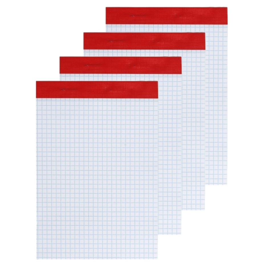 Set van 5x stuks notitieblokjes-notitieboekjes wiskunde ruitjes 15 x 10 cm