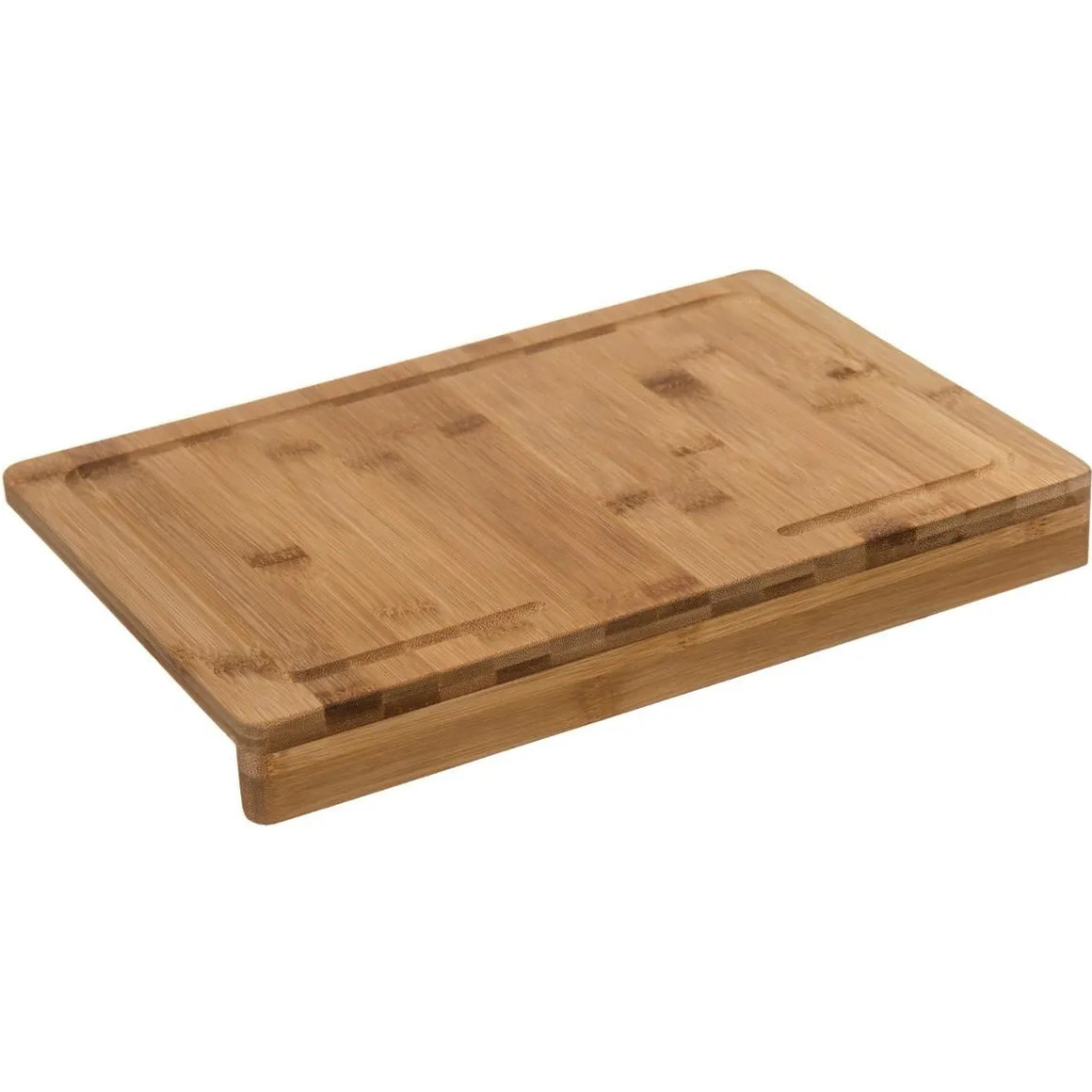 Snijplank met stoprand 35 x 24 cm van bamboe hout