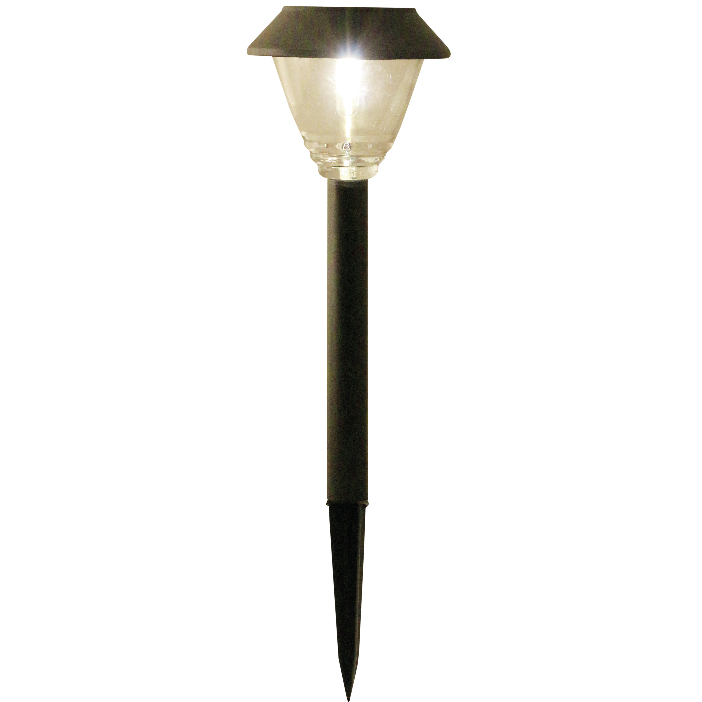 Solar tuinlamp 1x antraciet grijs LED Softtone effect oplaadbaar D11,5 x H40 cm