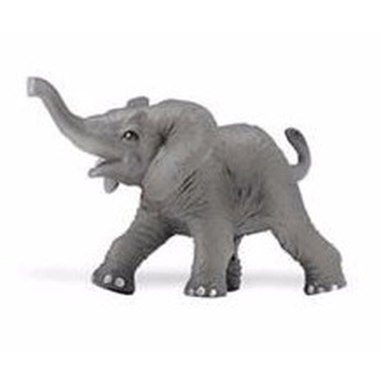 Speelgoed nep Afrikaanse babyolifant 8 cm