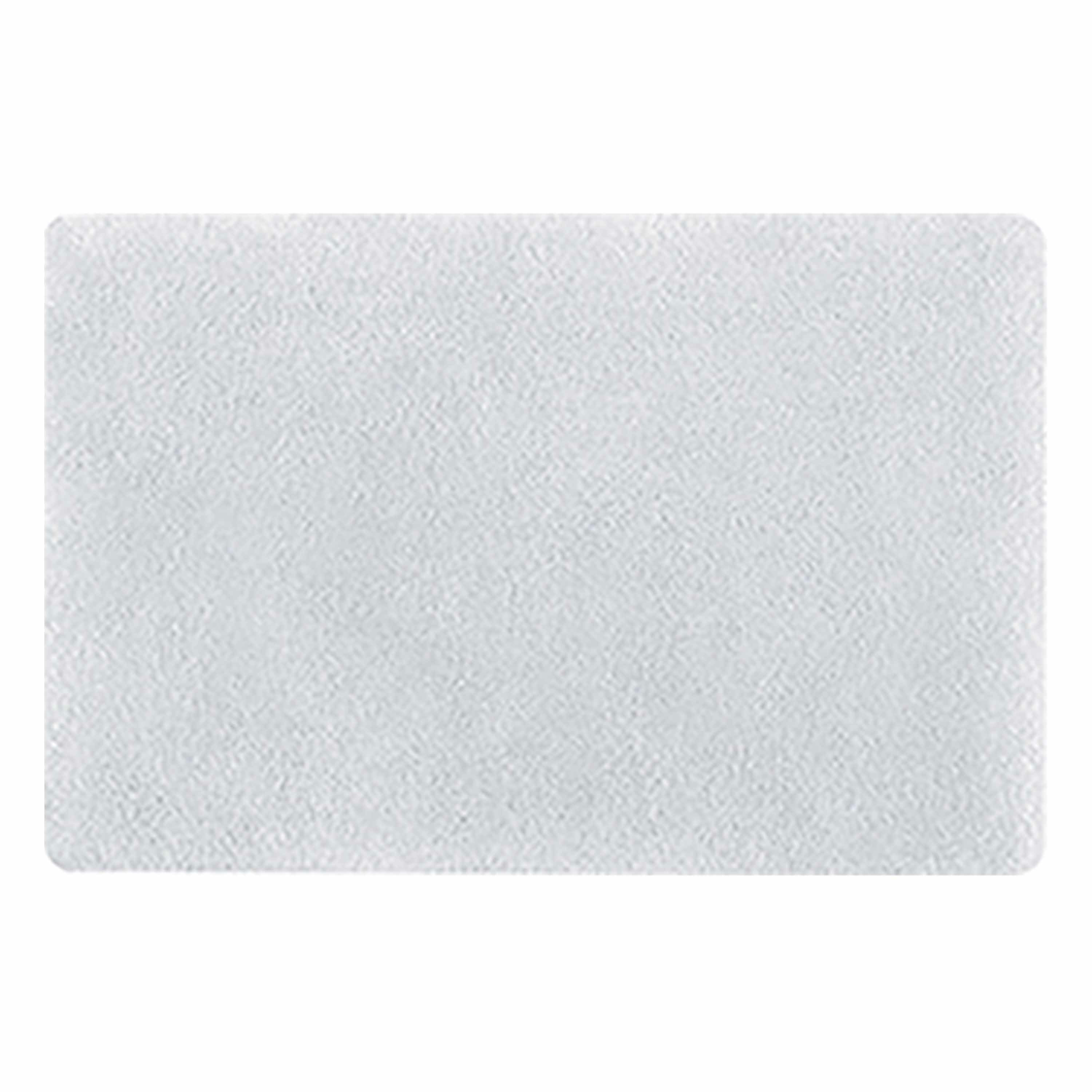 Spirella badkamer vloer kleedje-badmat tapijt hoogpolig en luxe uitvoering wit 50 x 80 cm Microfiber