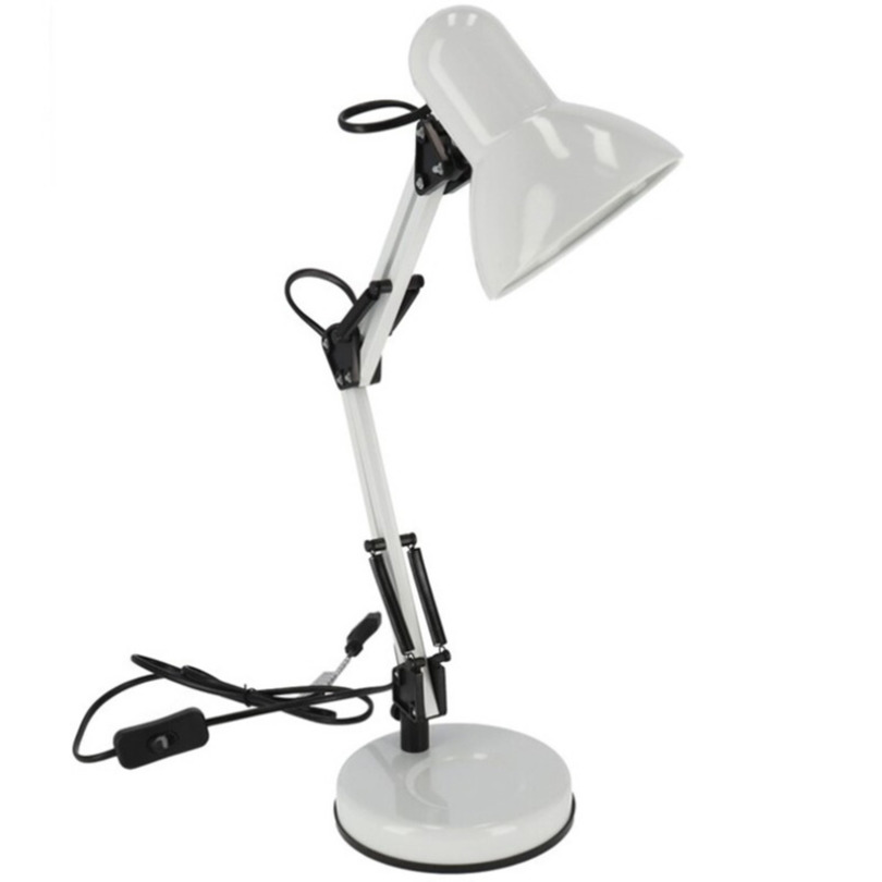 Staande bureaulamp wit 37 x 15 x 42 cm verstelbare lamp verlichting