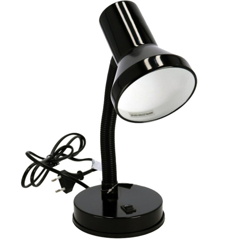 Staande bureaulamp zwart 13 x 10 x 30 cm verstelbare lamp verlichting