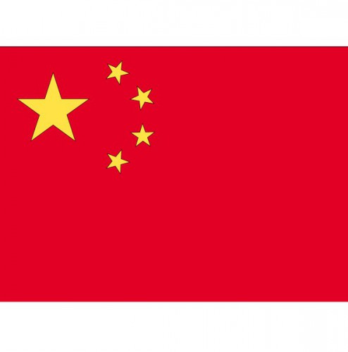 Stickertjes van vlag van China