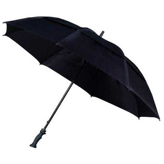 Stormparaplu extra sterk zwart 130 cm