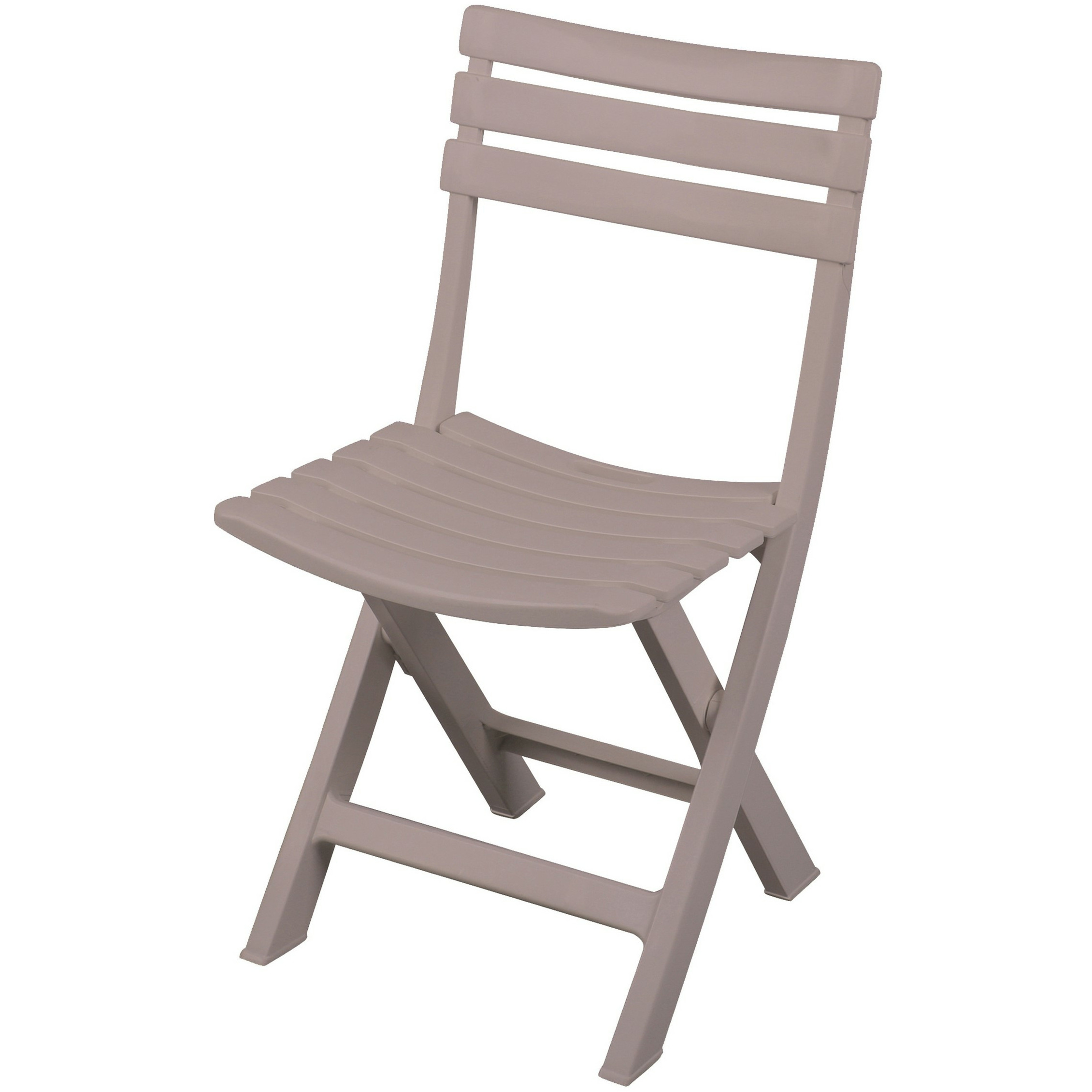 Sunnydays Klapstoel voor buiten-binnen beige 41 x 79 cm stevig kunststof Bijzet stoelen