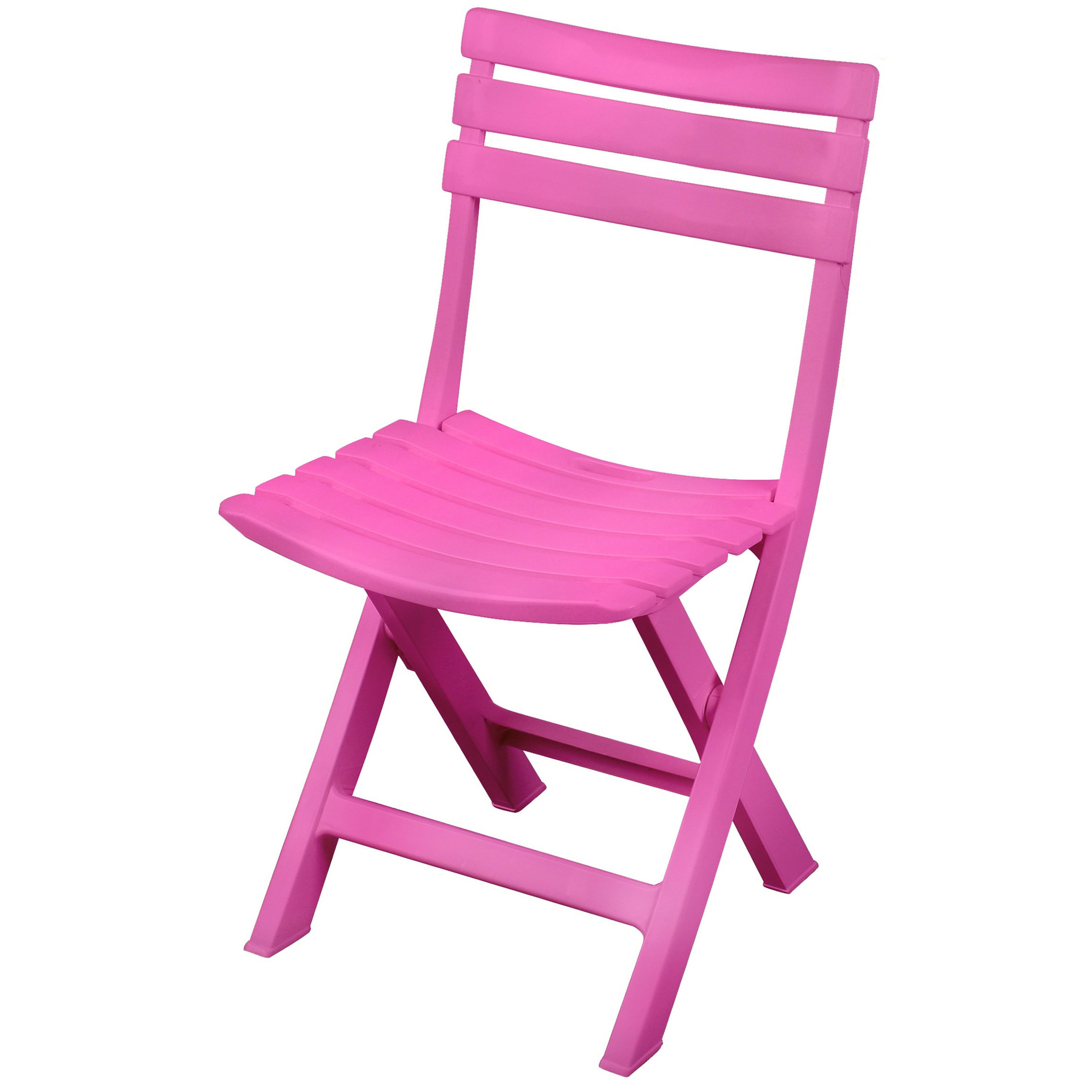 Sunnydays Klapstoel voor buiten-binnen roze 41 x 79 cm stevig kunststof Bijzet stoelen