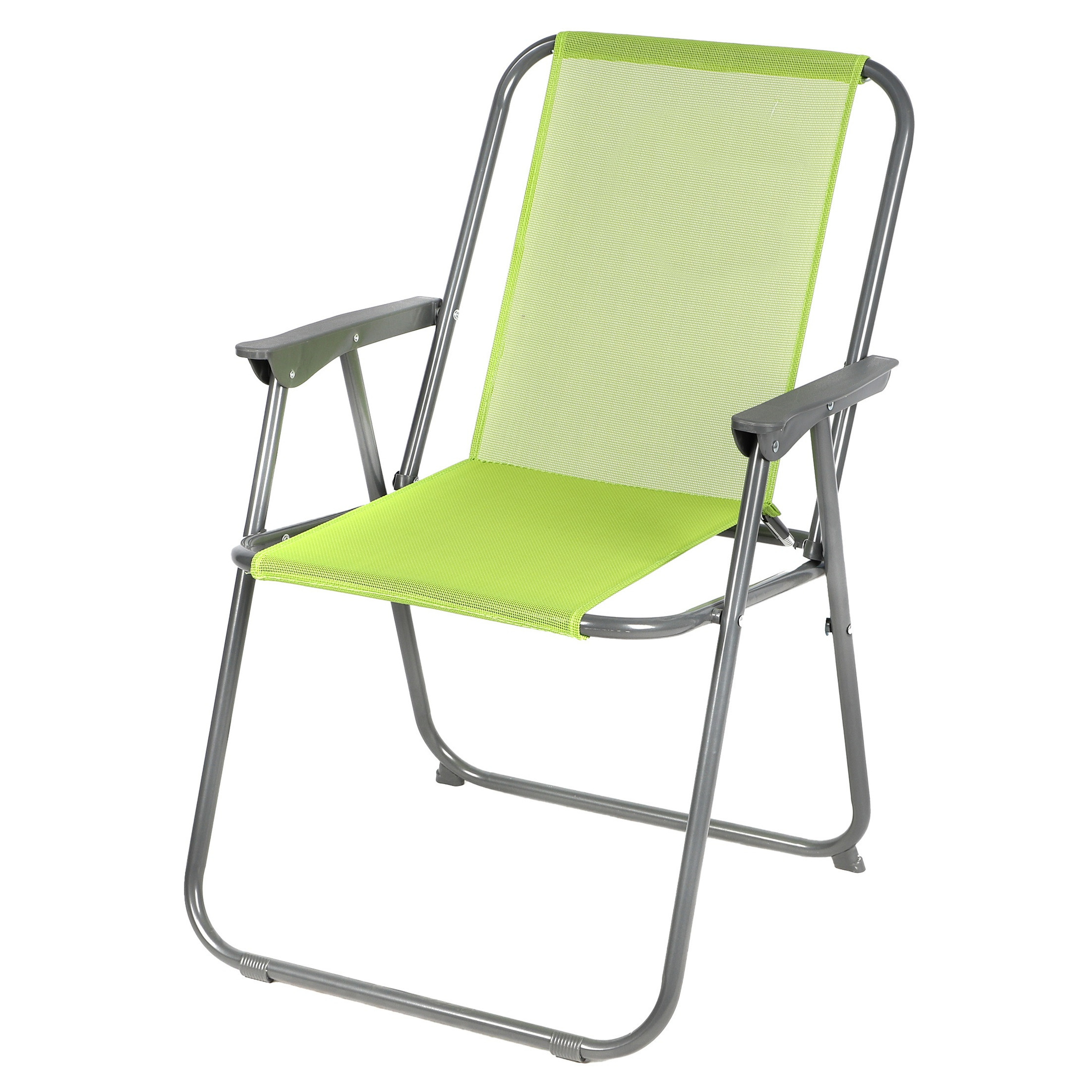 Sunnydays Picnic camping-strand stoel aluminium inklapbaar groen L53 x B55 x H75 cm
