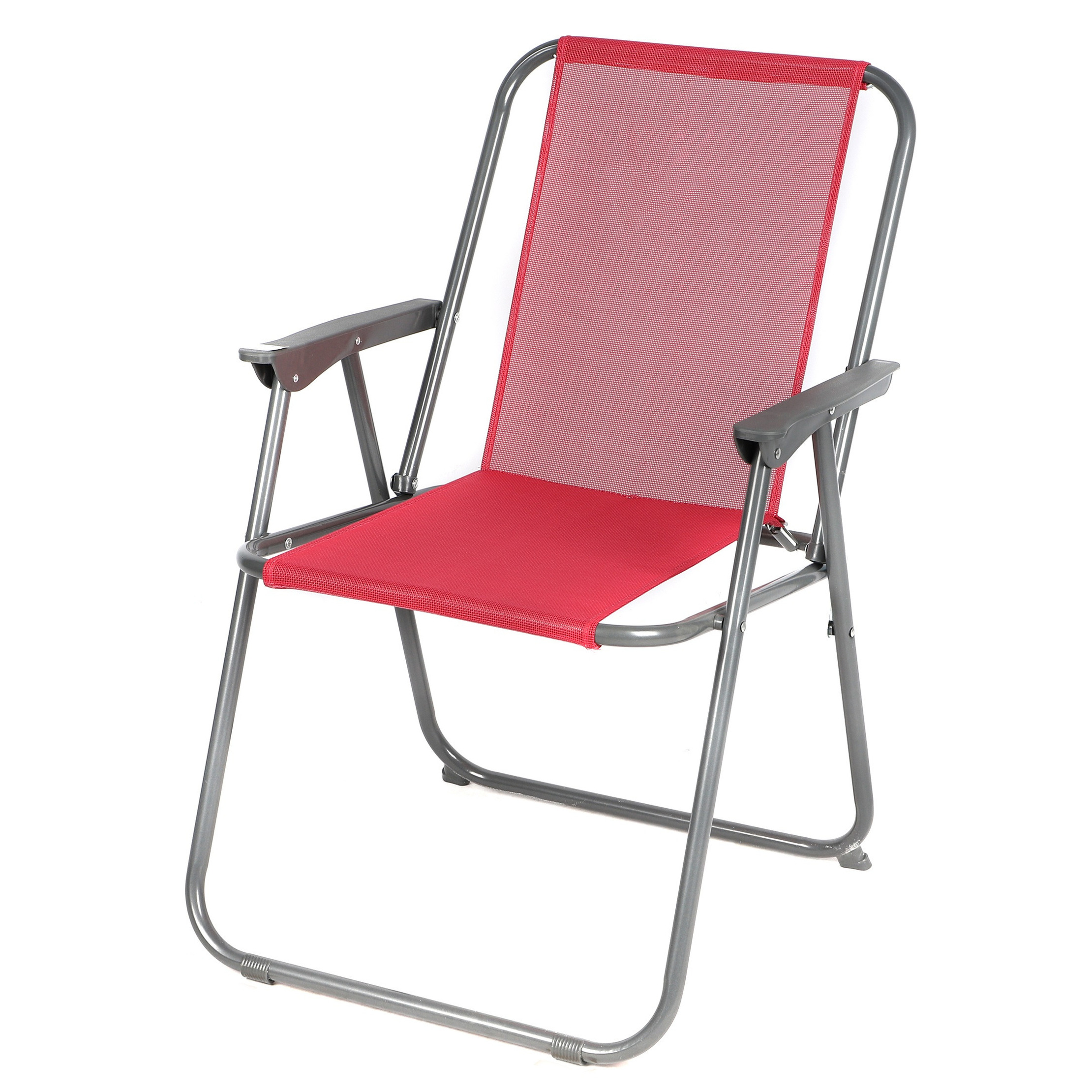 Sunnydays Picnic camping-strand stoel aluminium inklapbaar roze L53 x B55 x H75 cm