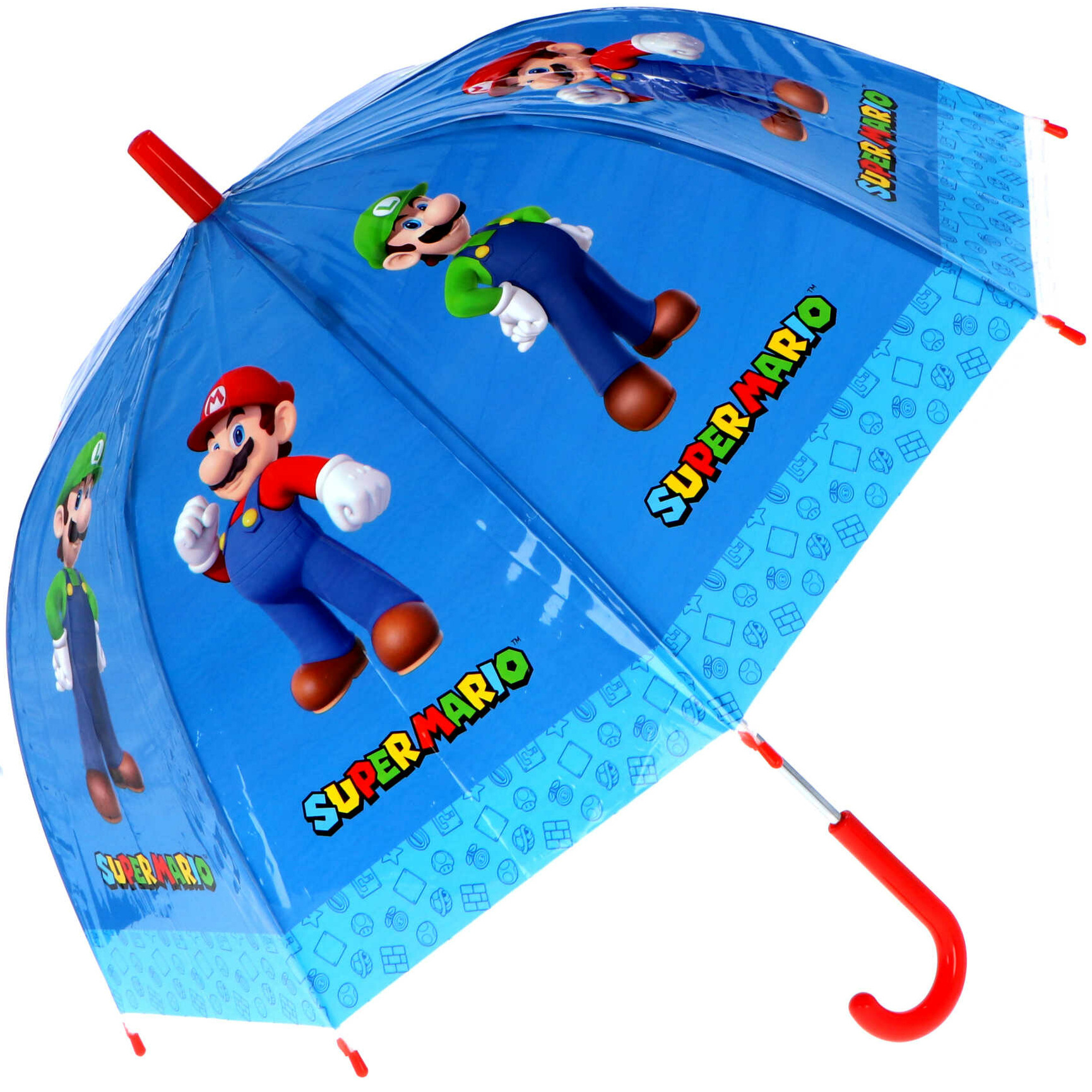 Super Mario Kinderparaplu Blauw 66 cm Paraplu