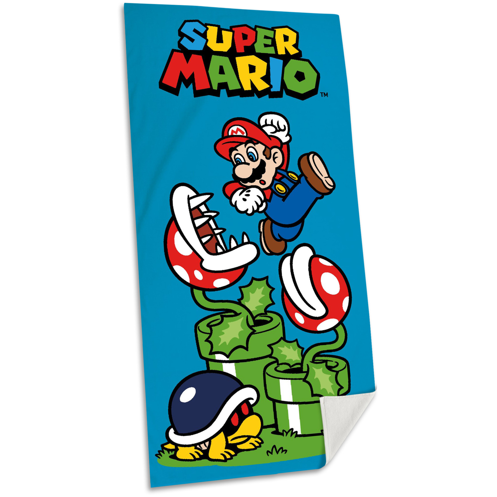 Super Mario strand-badlaken 70 x 140 cm katoen voor kinderen
