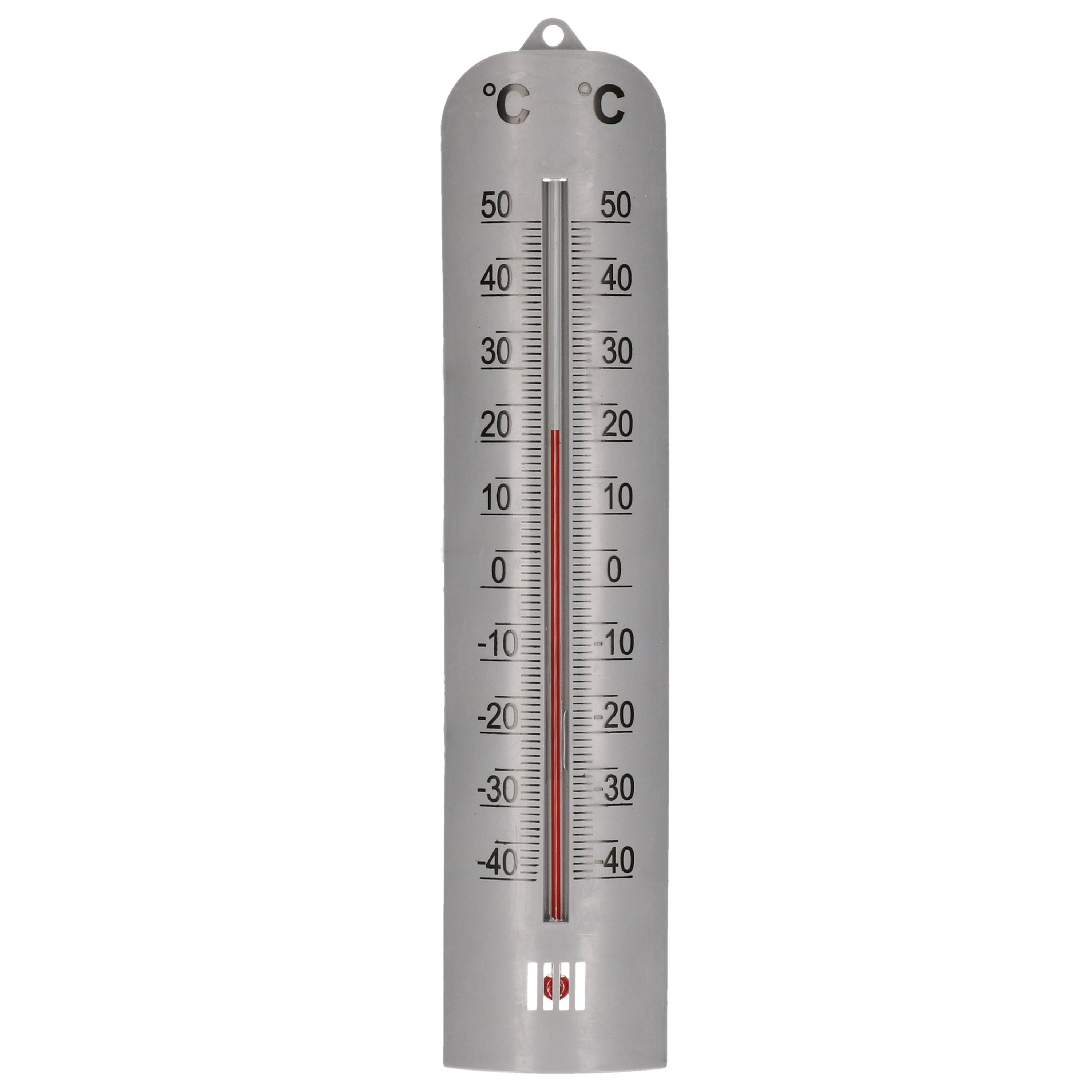 Thermometer voor de huiskamer binnen 27 x 6 cm van kunststof