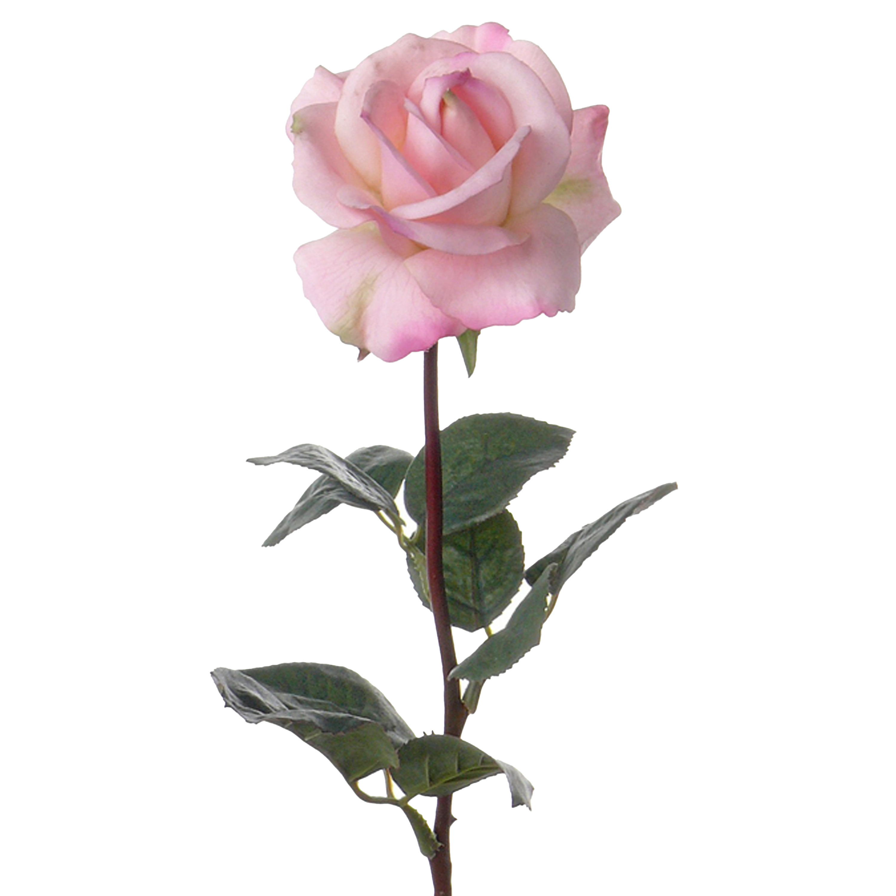 Top Art Kunstbloem roos Caroline roze 70 cm zijde kunststof steel decoratie bloemen