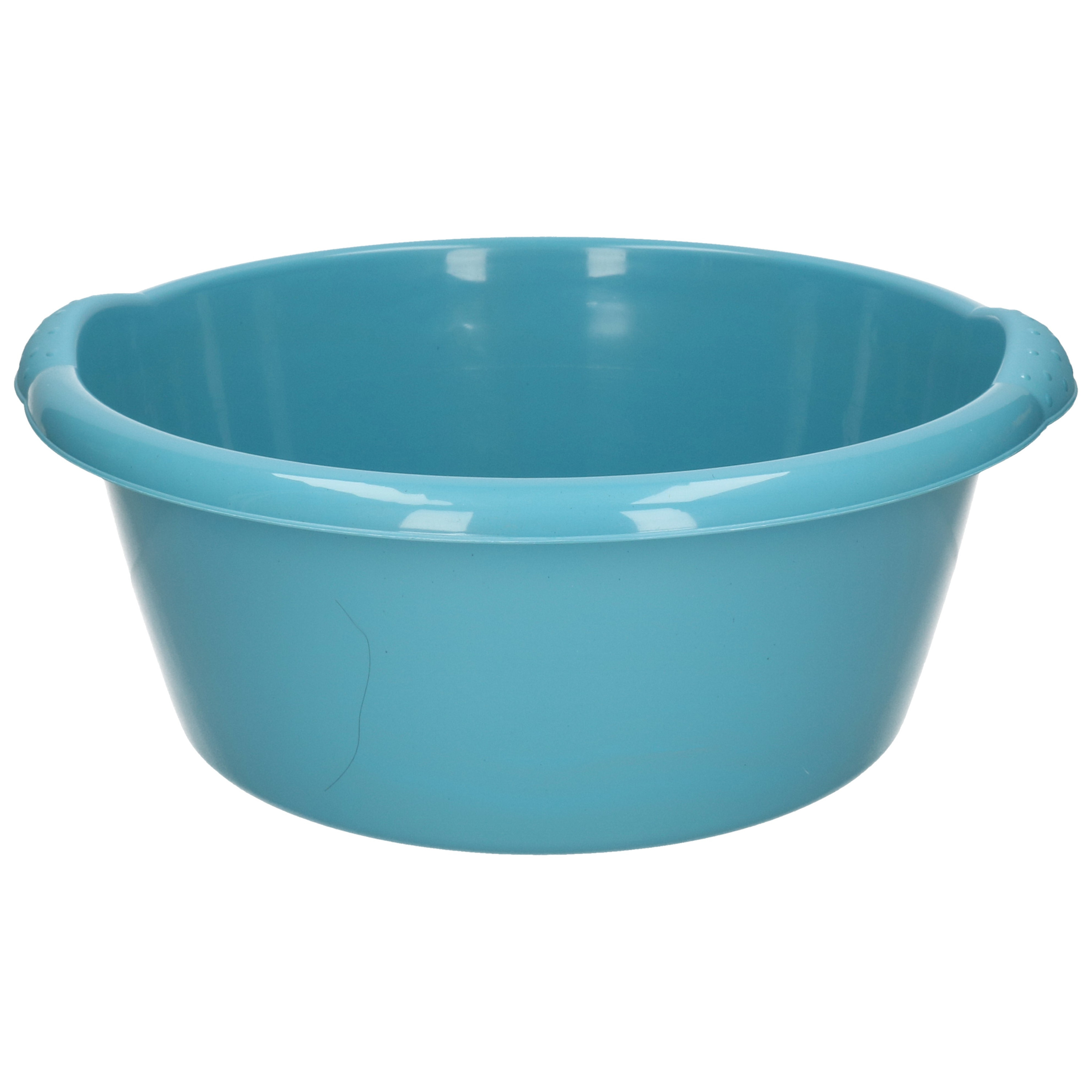 Turquoise blauwe afwasbak-afwasteil rond 10 liter 38 cm