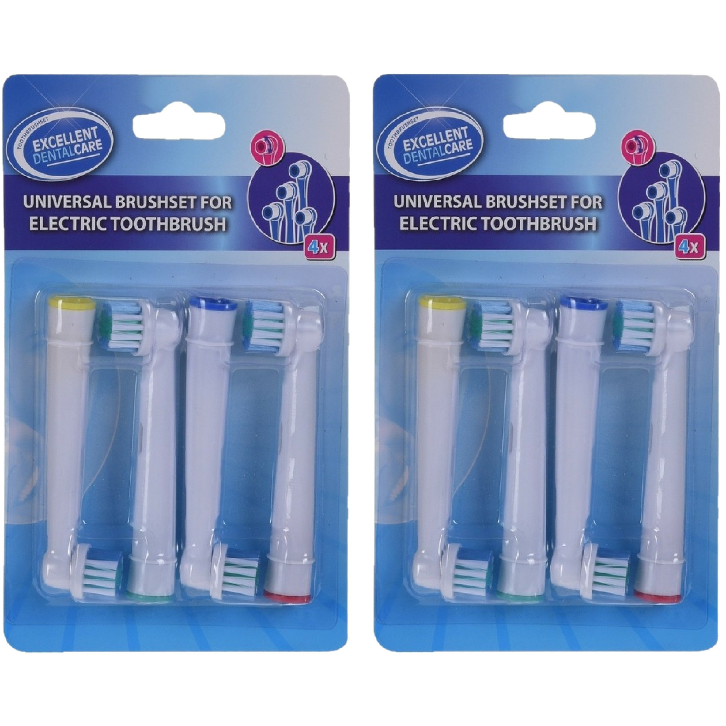 Universele ronde opzetborstels 12x voor elektrische tandenborstel