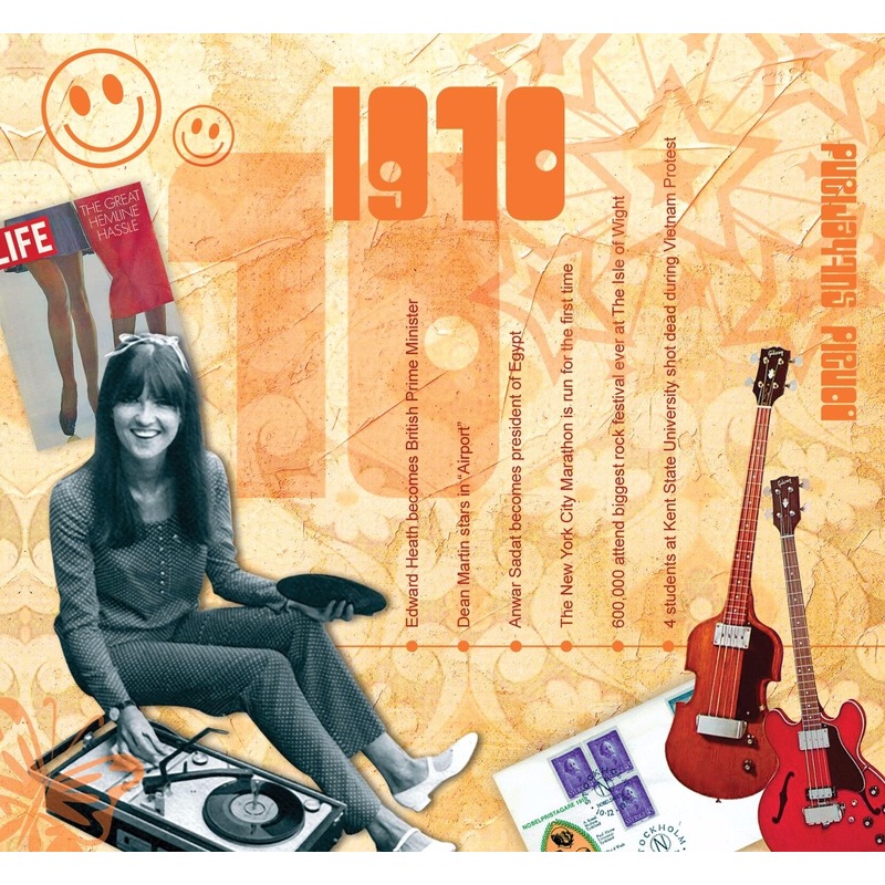 Verjaardag CD-kaart met jaartal 1970