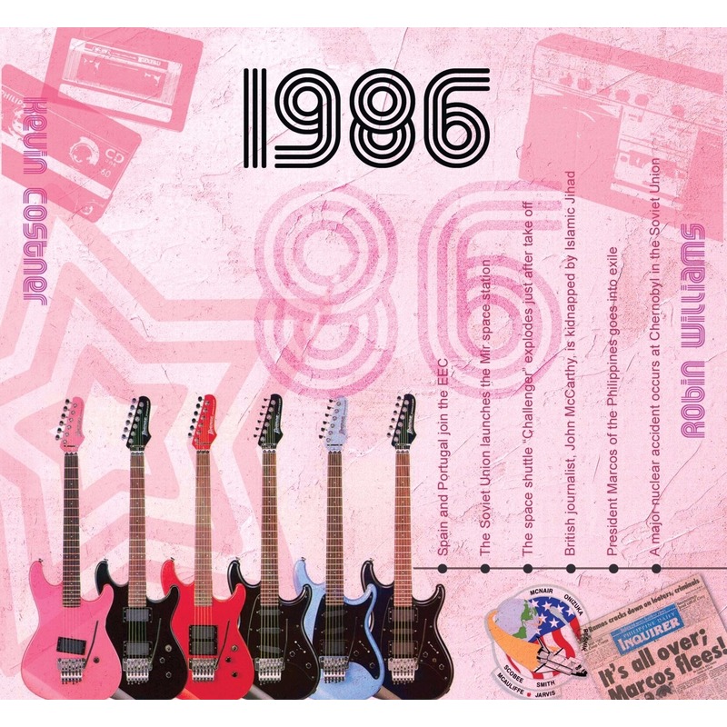 Verjaardag CD-kaart met jaartal 1986