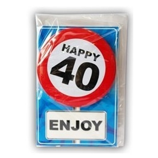 Verjaardagskaart 40 jaar
