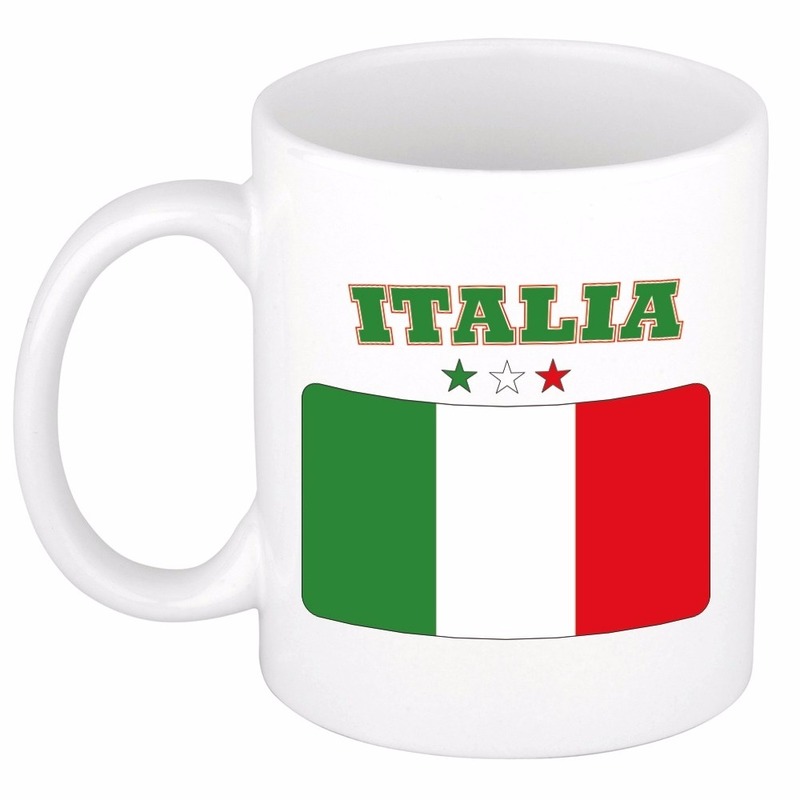 Vlag Italie beker 300 ml
