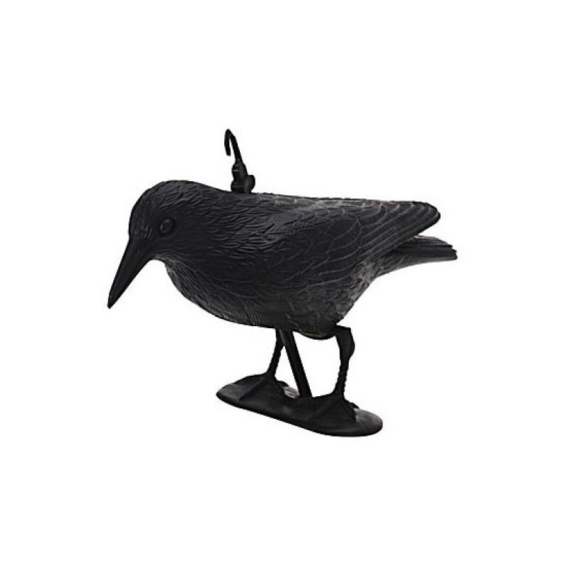 Vogelverschrikker raaf-kraai zwart 35 cm