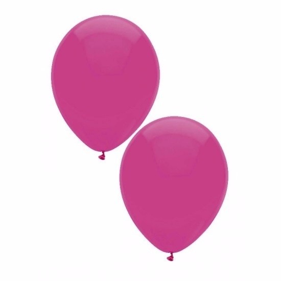 Voordelige donker roze ballonnen 10 stuks