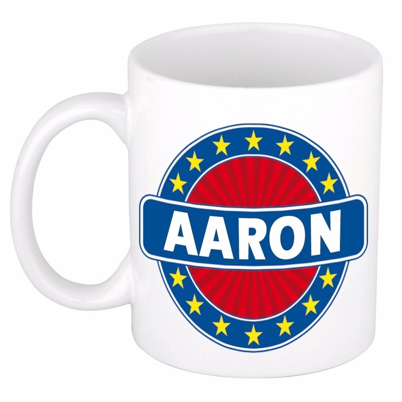 Voornaam Aaron koffie-thee mok of beker