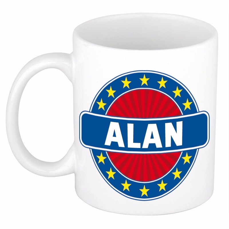 Voornaam Alan koffie-thee mok of beker