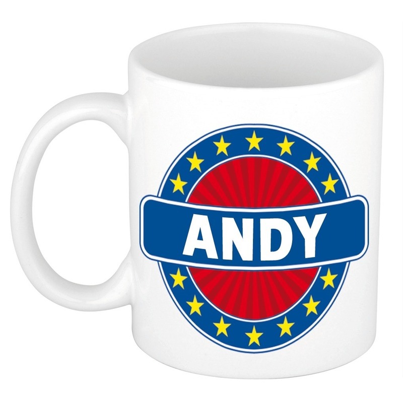 Voornaam Andy koffie-thee mok of beker