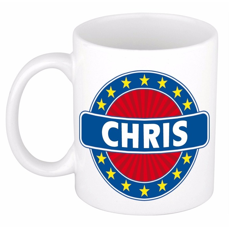 Voornaam Chris koffie-thee mok of beker