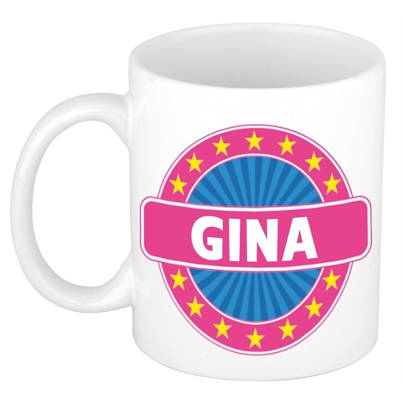 Voornaam Gina koffie-thee mok of beker