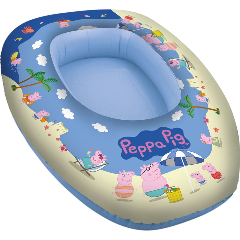 Waterspeelgoed Peppa Big-Pig opblaasboot 80 x 54 cm voor jongens-meisjes-kinderen