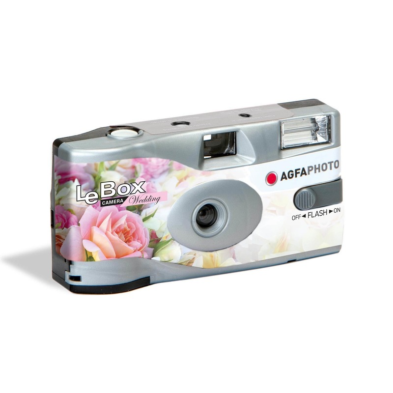 Wegwerp camera-fototoestel met flits voor 27 kleurenfotos voor bruiloft-huwelijk