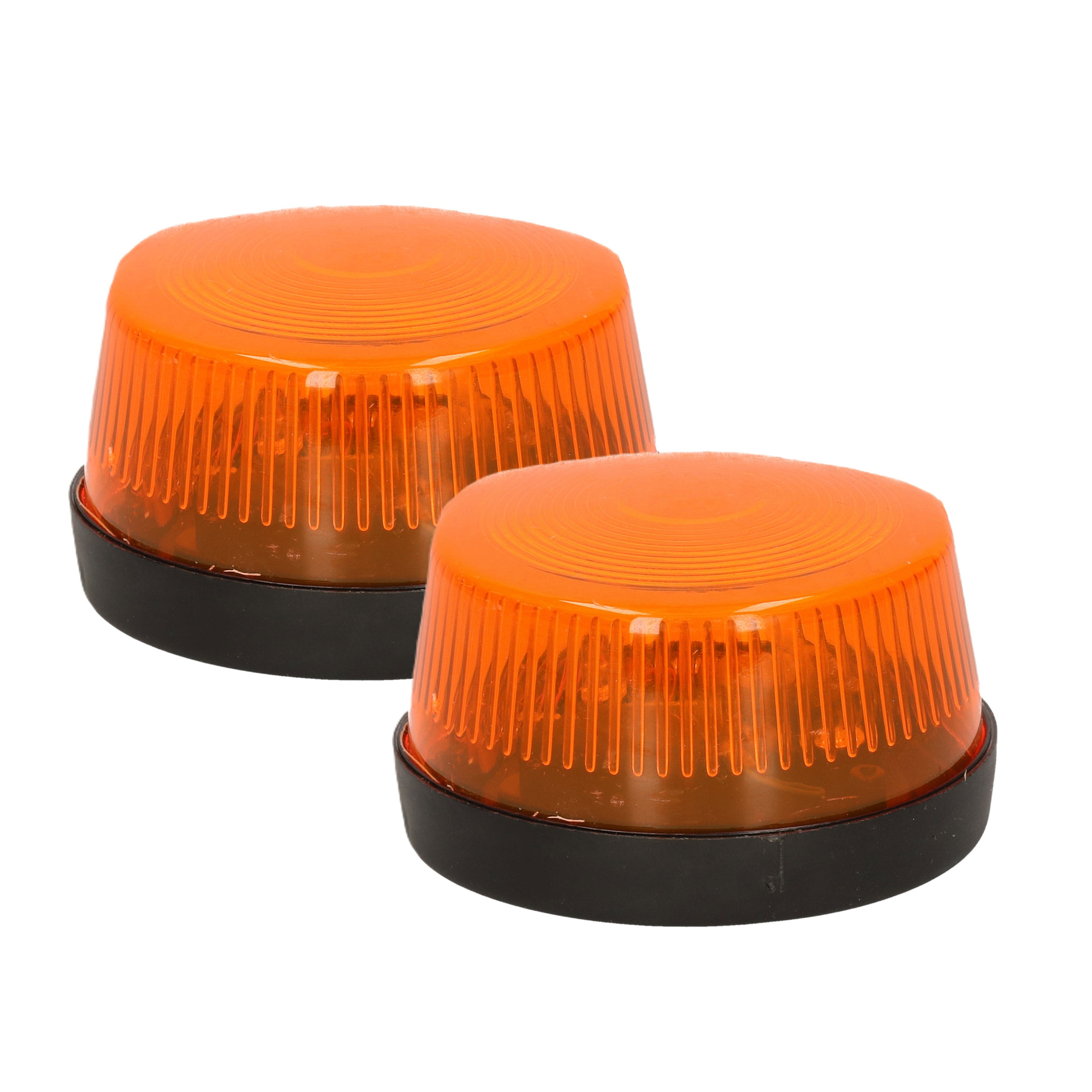 Widmann Signaallamp-signaallicht oranje 2x 7 cm politie speelgoed-feestverlichting