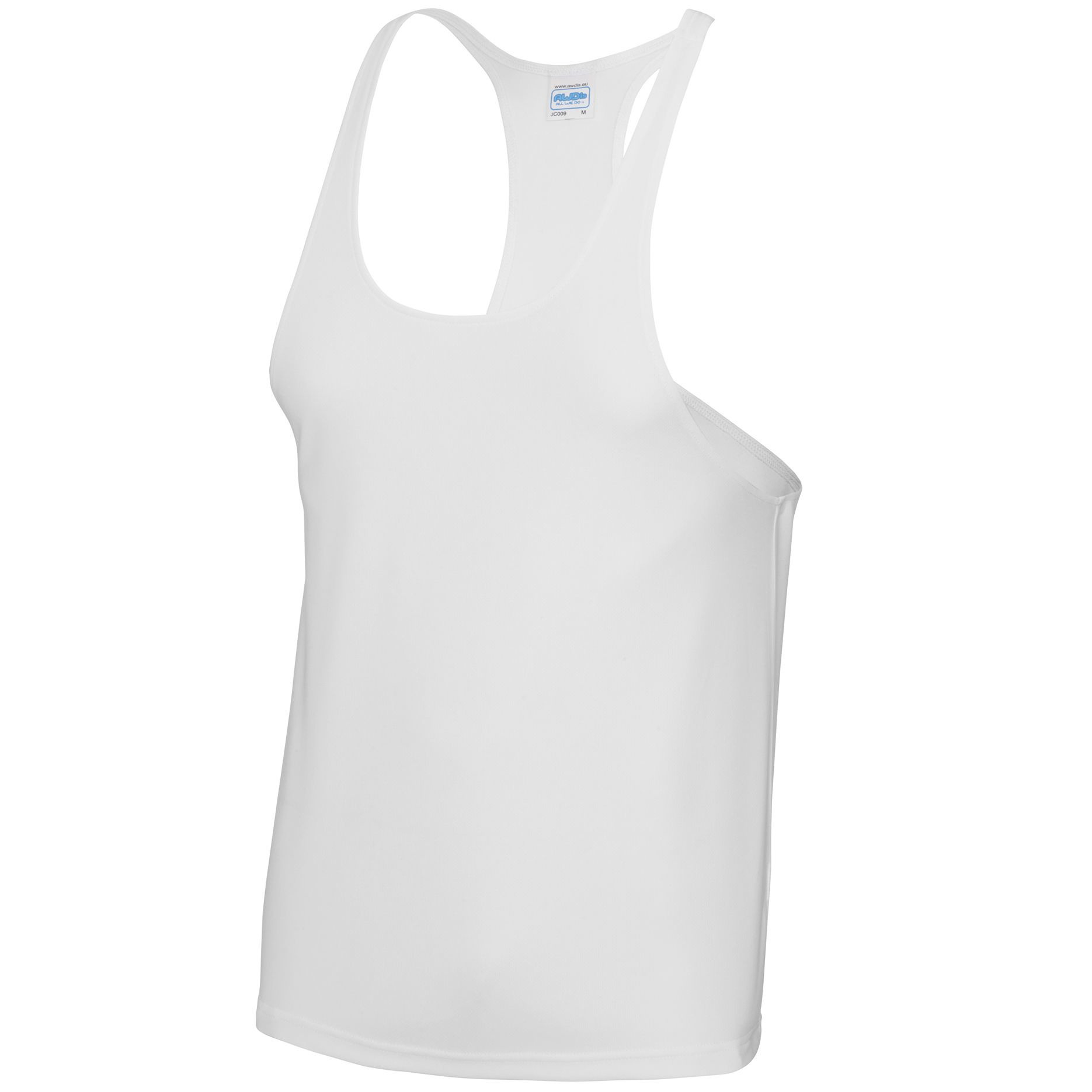 Wit bodybuilder sport hemd-haltertop voor heren