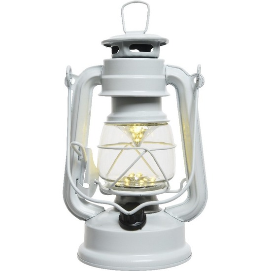 Witte camping lantaarn 25 cm LED licht