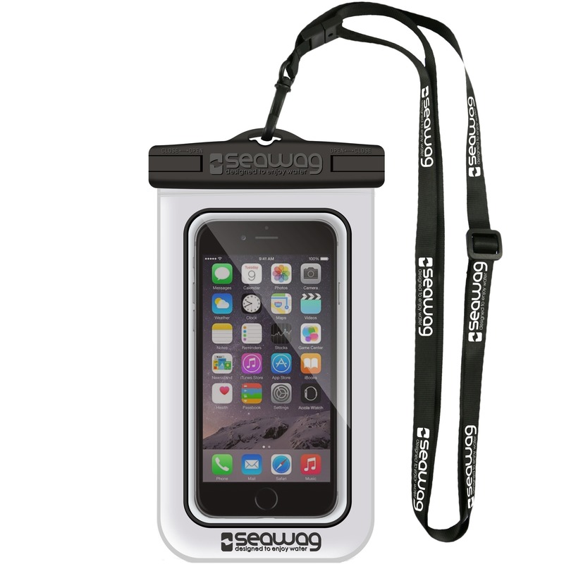 Witte-zwarte waterbestendige universele smartphone-mobiele telefoon hoes met polsband