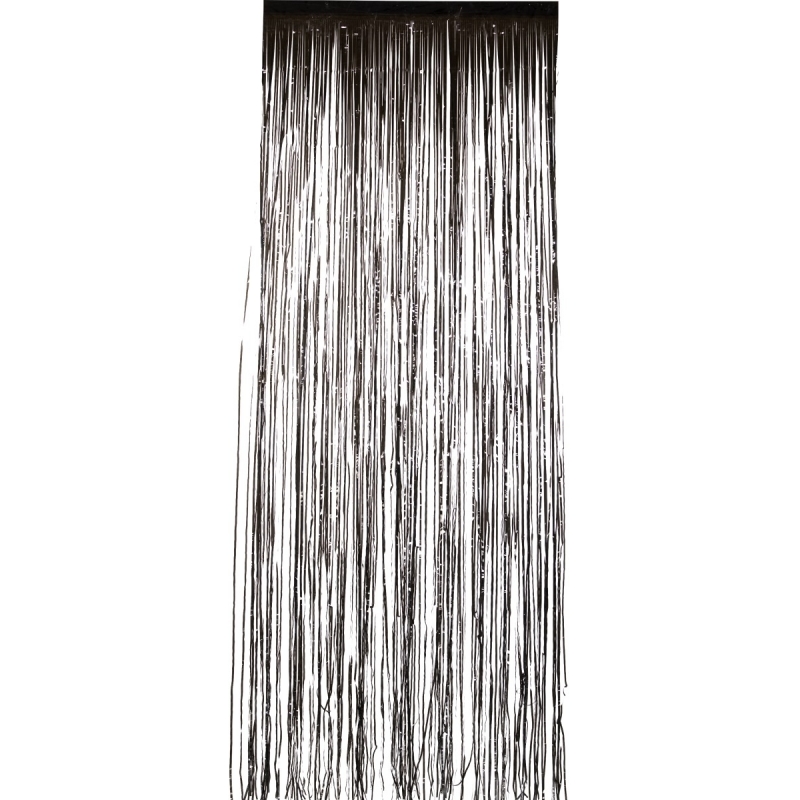 Zwarte folie deurgordijnen 2 x 1 meter