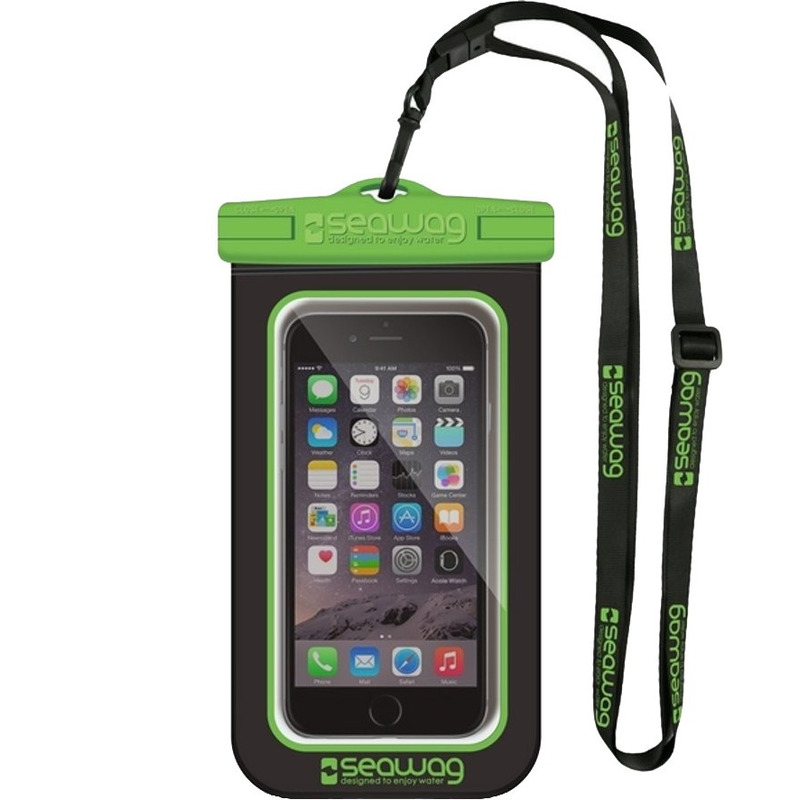 Zwarte-groene waterbestendige universele smartphone-mobiele telefoon hoes met polsband