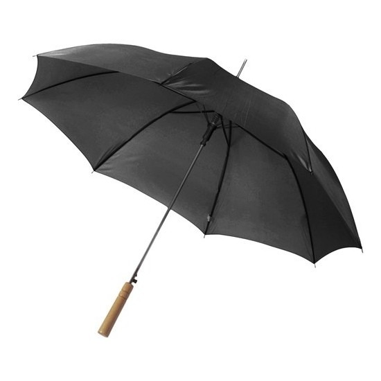 Zwarte grote paraplu van 102 cm doorsnede