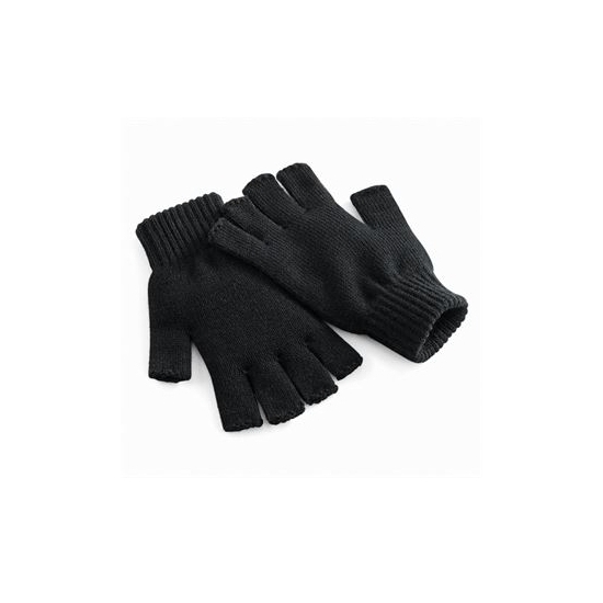 Zwarte handschoenen vingerloos