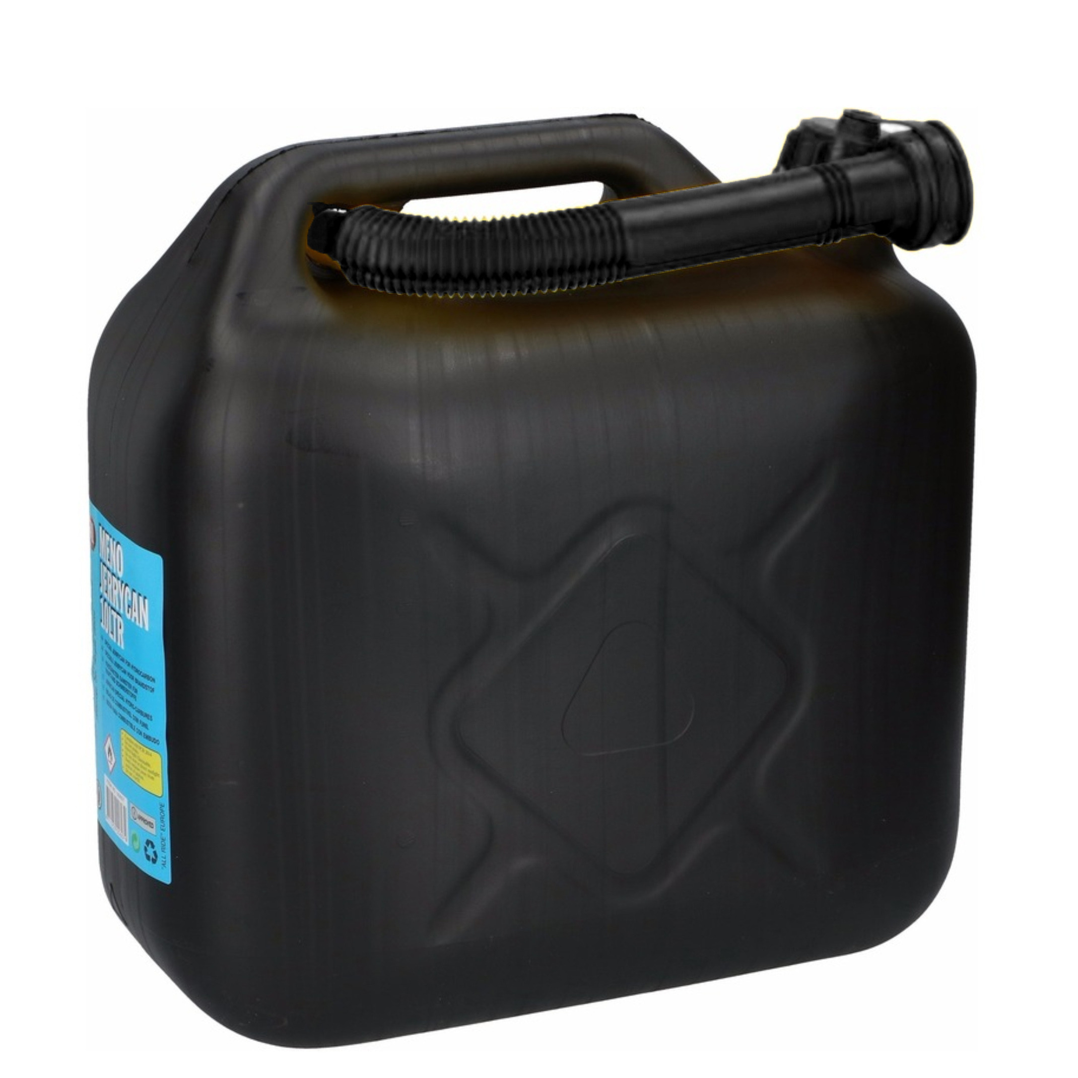 Zwarte jerrycan 10 liter voor diesel en benzine