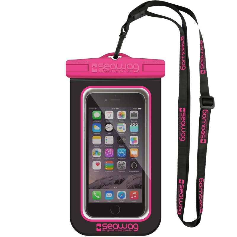 Zwarte-roze waterbestendige universele smartphone-mobiele telefoon hoes met polsband