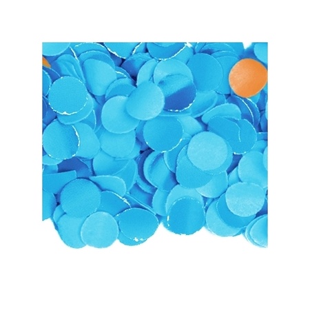 600 gram geel en blauwe papier snippers confetti mix set feest versiering